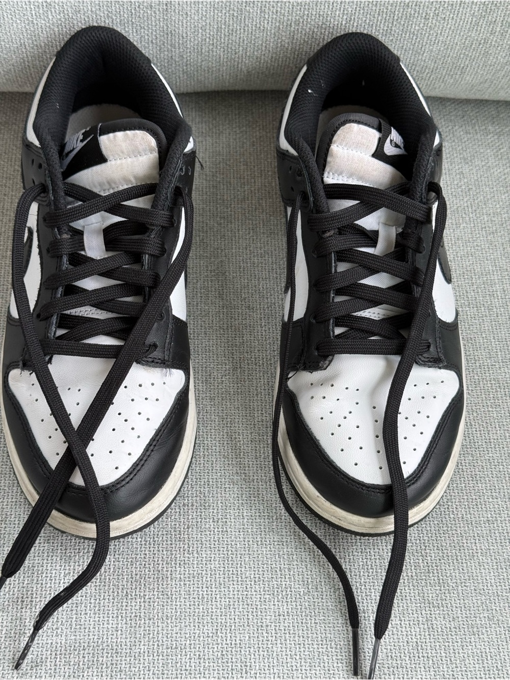 Nike Black and White Women's Low-Top Athletic Sneakers